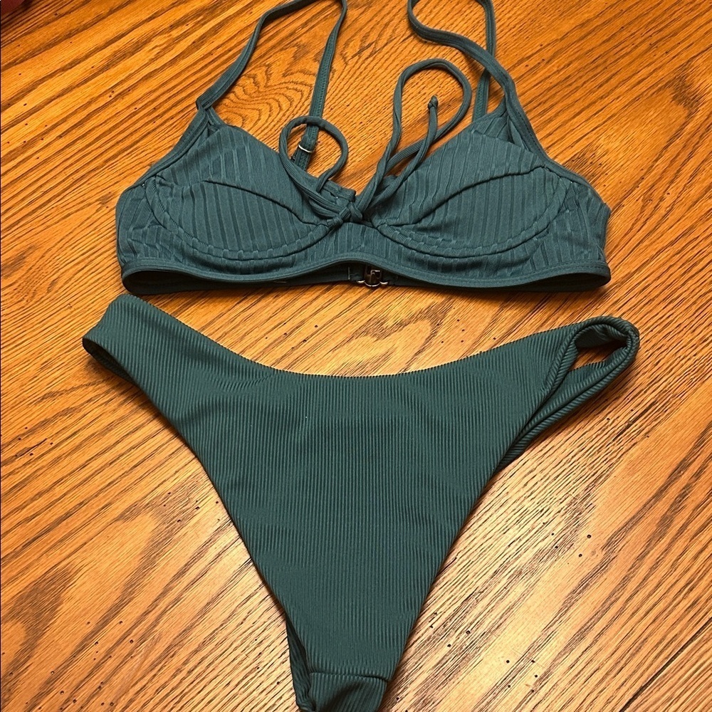 SHEIN Deep Teal Bikini Set